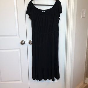 Old navy black off the shoulder dress